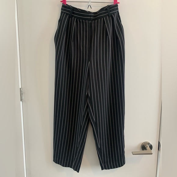 Aritzia Babaton Modesto Pant Trouser Black White Size 0 - Picture 3 of 5